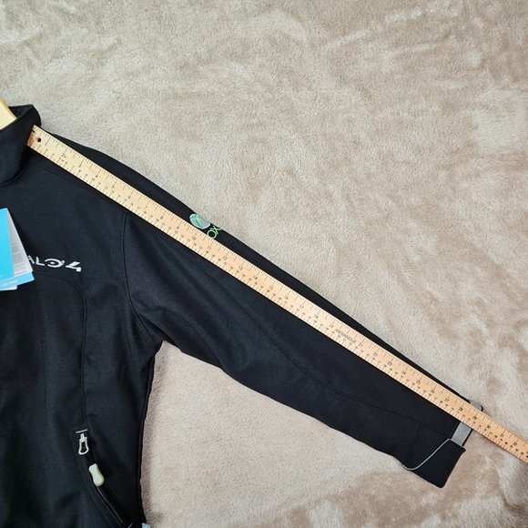 NWT 2012 Halo 4 XBOX 360 Promo Spell Out Full Zip Jacket Black Pockets Women's M - Picture 6 of 10